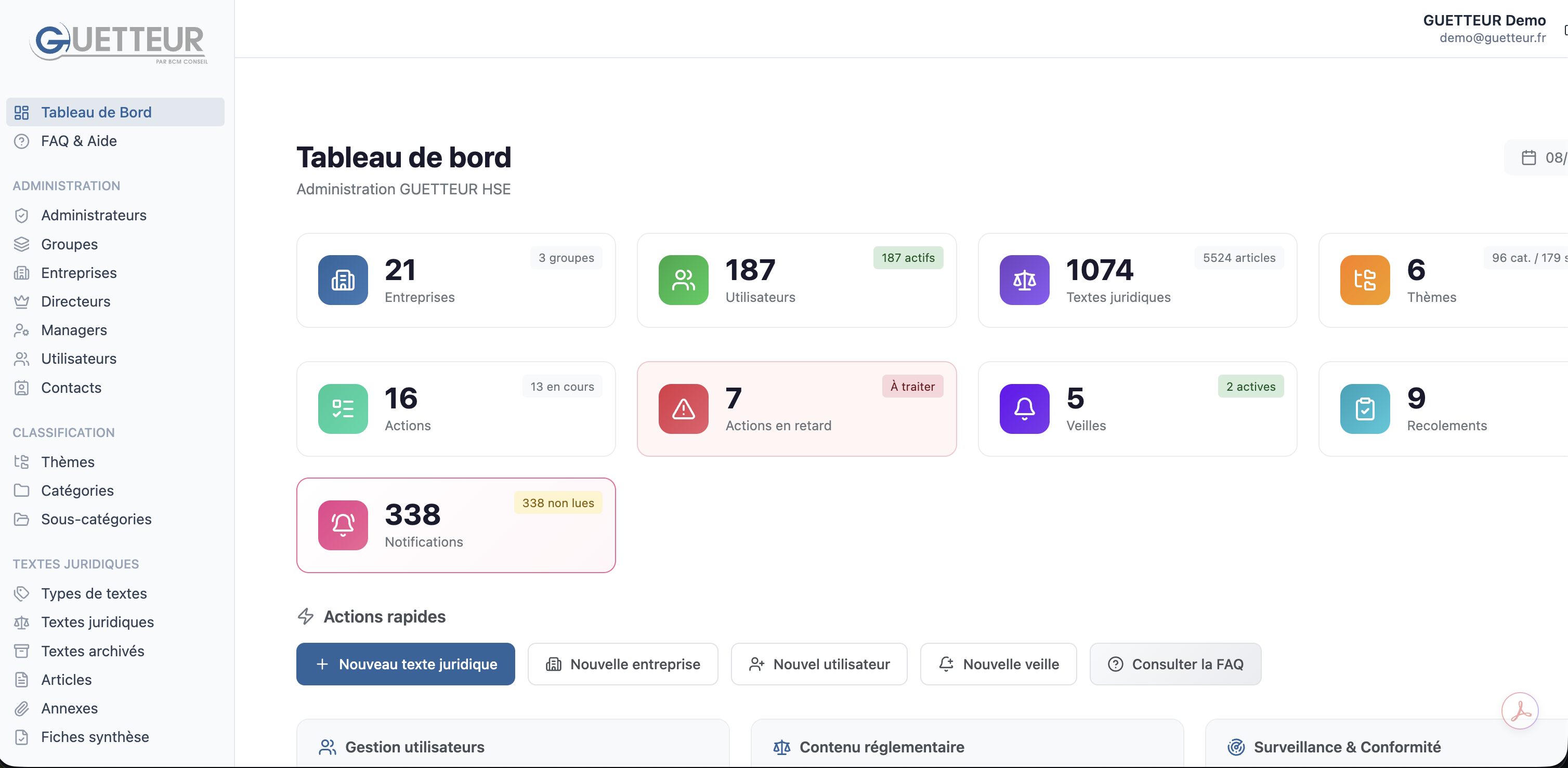 Guetteur HSE : Plateforme SaaS pour industriel HSE